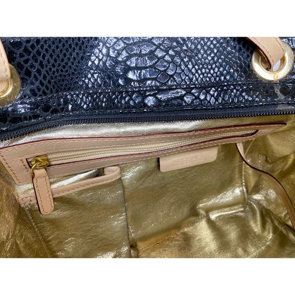 Michael Kors Snake Print Bedford Pocket Tote - Picture 5 of 7